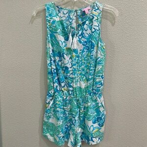 Lilly pulitzer Tybee Romper Resort White in a pinch.